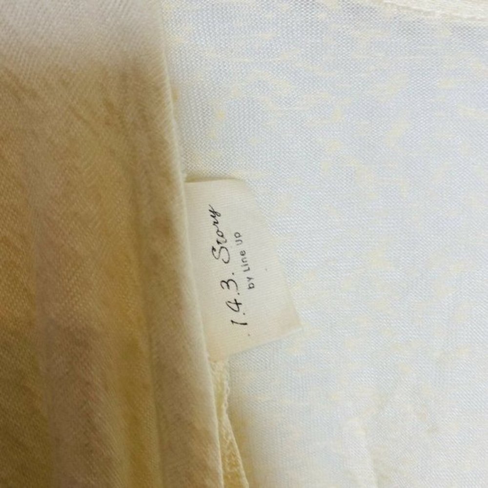 1.4.3. Story By Line Up Open Back Draped Top Cream - Picture 4 of 12